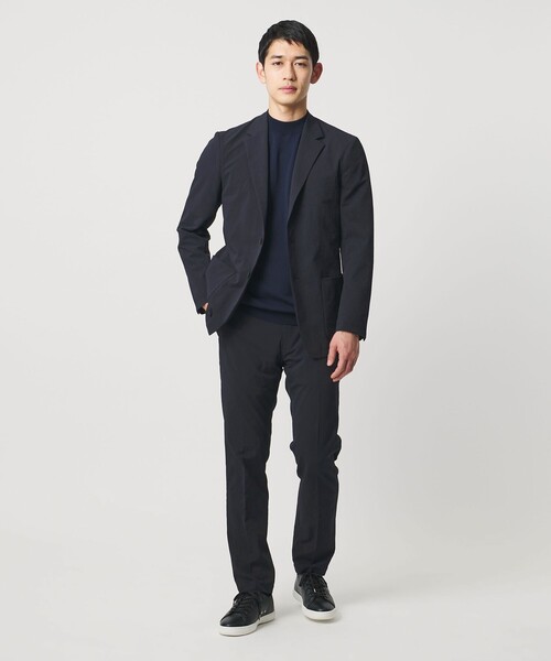 UNITED ARROWS(ユナイテッドアローズ)の「ドビー 2ボタン シングル テーラードジャケット UA COZY ウォッシャブル タテヨコストレッチ 防しわ 撥水(テーラードジャケット・メンズ・グレー系/ネイビー・L/M/XXL/XXXL/XL/S)」の9枚目の写真