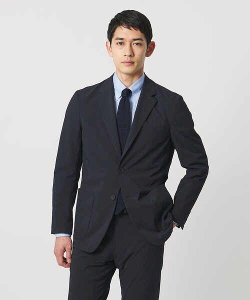 UNITED ARROWS(ユナイテッドアローズ)の「ドビー 2ボタン シングル テーラードジャケット UA COZY ウォッシャブル タテヨコストレッチ 防しわ 撥水(テーラードジャケット・メンズ・グレー系/ネイビー・L/M/XXL/XXXL/XL/S)」の10枚目の写真