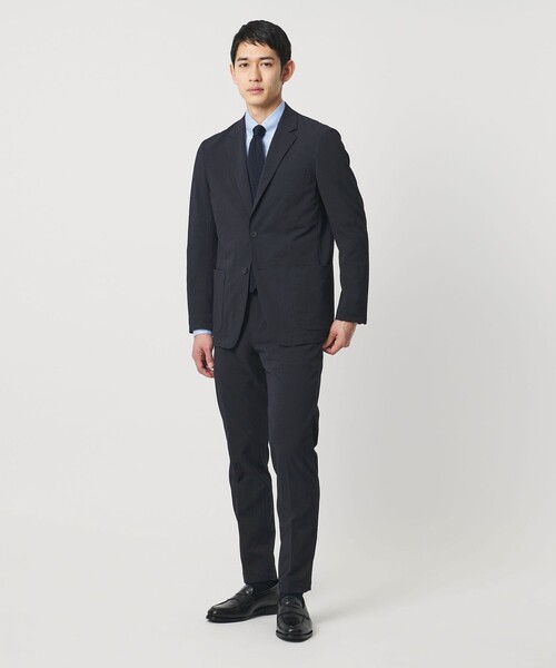 UNITED ARROWS(ユナイテッドアローズ)の「ドビー 2ボタン シングル テーラードジャケット UA COZY ウォッシャブル タテヨコストレッチ 防しわ 撥水(テーラードジャケット・メンズ・グレー系/ネイビー・L/M/XXL/XXXL/XL/S)」の11枚目の写真