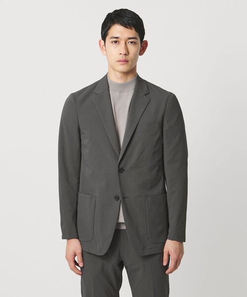 UNITED ARROWS(ユナイテッドアローズ)の「ドビー 2ボタン シングル テーラードジャケット UA COZY ウォッシャブル タテヨコストレッチ 防しわ 撥水(テーラードジャケット・メンズ・グレー系/ネイビー・L/M/XXL/XXXL/XL/S)」の12枚目の写真