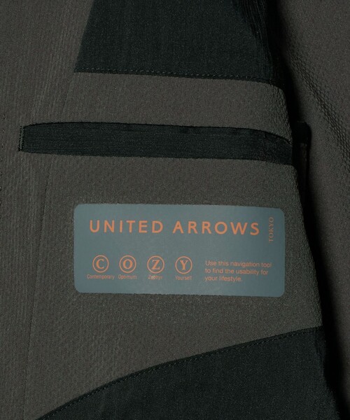 UNITED ARROWS(ユナイテッドアローズ)の「ドビー 2ボタン シングル テーラードジャケット UA COZY ウォッシャブル タテヨコストレッチ 防しわ 撥水(テーラードジャケット・メンズ・グレー系/ネイビー・L/M/XXL/XXXL/XL/S)」の22枚目の写真