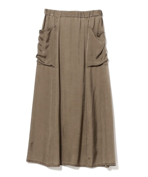 Demi-Luxe BEAMS（デミルクス ビームス）の「ピグメント ダイ スカート（スカート・レディース・オリーブ/ブラック系その他4・36/38）」の12枚目の写真