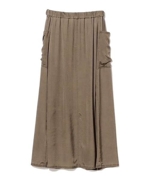 Demi-Luxe BEAMS（デミルクス ビームス）の「ピグメント ダイ スカート（スカート・レディース・オリーブ/ブラック系その他4・36/38）」の14枚目の写真