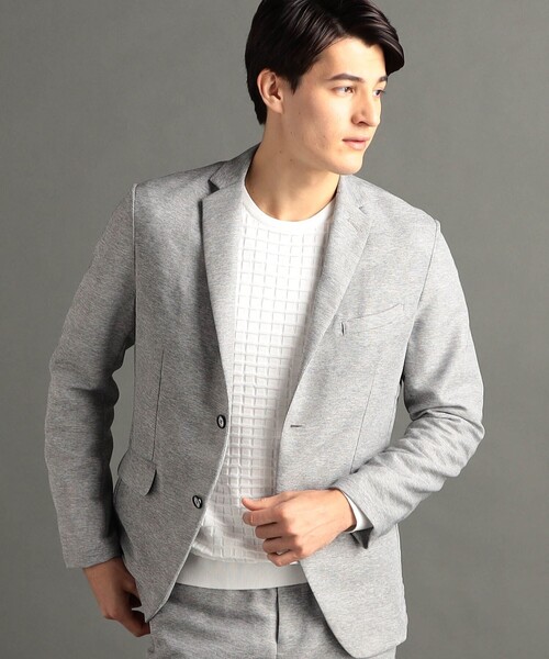 MONSIEUR NICOLE(ムッシュニコル)の「レノクロス セットアップジャケット(テーラードジャケット・メンズ・チャコールグレー/ライトグレー・SMALL/MEDIUM/LARGE/X-LARGE)」の2枚目の写真