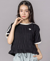 ZIDDY（ジディ）の「シャーリングトップス(130~160cm)（Tシャツ/カットソー）」