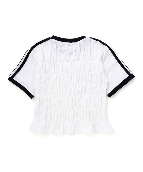 ZIDDY（ジディ）の「シャーリングトップス(130~160cm)（Tシャツ/カットソー・キッズ・ブラック/ホワイト・130cm/150cm/140cm/FREE）」の14枚目の写真