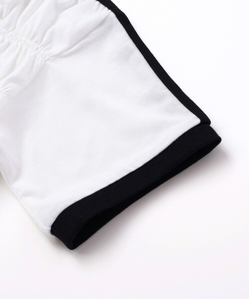 ZIDDY（ジディ）の「シャーリングトップス(130~160cm)（Tシャツ/カットソー・キッズ・ブラック/ホワイト・130cm/150cm/140cm/FREE）」の11枚目の写真