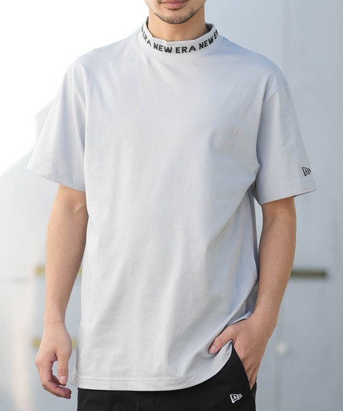 NEW ERA(ニューエラ)の「NEW ERA/ニューエラ ミッドネック 半袖 Tシャツ GF SS MID NE LOGO 14859931/14859932/14859933(シャツ/ブラウス・メンズ・グレー/ブラック/ホワイト・M/L/XL/XXL)」の3枚目の写真