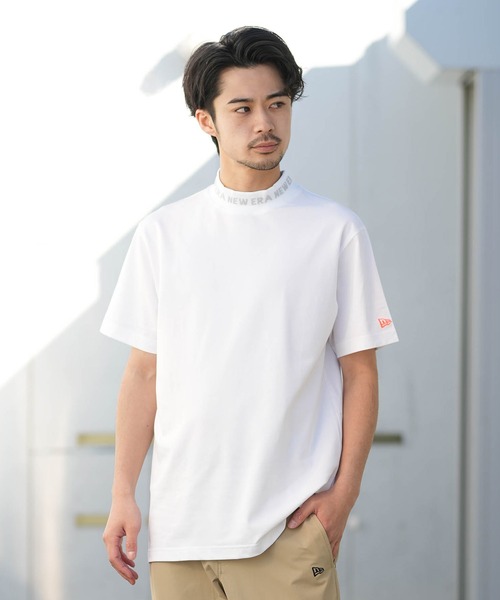 NEW ERA(ニューエラ)の「NEW ERA/ニューエラ ミッドネック 半袖 Tシャツ GF SS MID NE LOGO 14859931/14859932/14859933(シャツ/ブラウス・メンズ・グレー/ブラック/ホワイト・M/L/XL/XXL)」の5枚目の写真