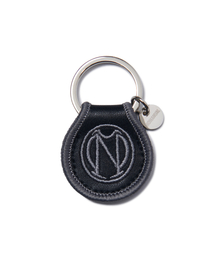 NOMANUAL（NOMANUAL）の「GRAPHIC LEATHER KEYTAG - BLACK（キーケース/キーアクセサリー）」