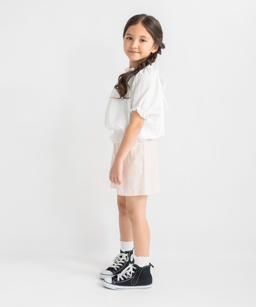 BRANSHES（ブランシェス）の「【プチレディ】シルバードット後ろリボンブラウス（シャツ/ブラウス・キッズ・ピンクベージュ/アイボリー・150/100/130/140/120/90/110）」の18枚目の写真