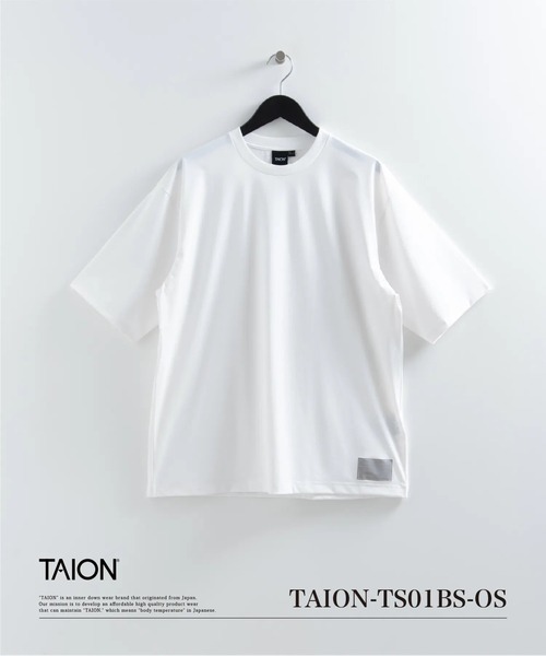 TAION(タイオン)の「【TAION(タイオン)】〈ユニセックス〉ファンクションT UV 接触冷感 抗菌 速乾 ストレッチ Tシャツ-リラックスルーズ(Tシャツ/カットソー・メンズ・ダークネイビー/ホワイト/ライトグレー/チャコール/ブラック/カーキ・XS/S/M/L/XL/2XL/3XL)」の2枚目の写真