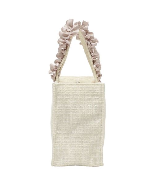 Maison de FLEUR（メゾンドフルール）の「ツイードフリルハンドルスクエアトートバッグ（トートバッグ・レディース・ピンク/アイボリー/ブラック・FREE）」の10枚目の写真