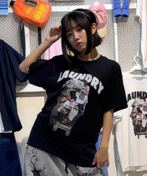 MILKBOY(ミルクボーイ)の「LAUNDRY STACK Tシャツ(Tシャツ/カットソー・レディース・A/B・L/M)」の1枚目の写真