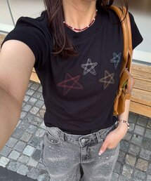 【2サイズ展開】スターワッペンTee