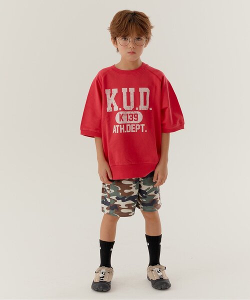 BREEZE（ブリーズ）の「【WEB限定】KUDOZ.B ラグランカレッジ半袖スウェット（Tシャツ/カットソー・キッズ・レッド/ブルー・90/100/110/120/130/140/150/160）」の9枚目の写真