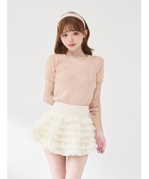 Darich（ダーリッチ）の「DDキルティングパネルビジューニットトップス（ニット/セーター）」