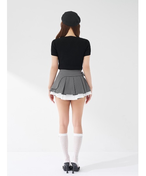 Darich(ダーリッチ)の「DDキルティングパネルビジューニットトップス(ニット/セーター・レディース・ブラック/サックスブルー/ピンク/ホワイト・FREE)」の9枚目の写真