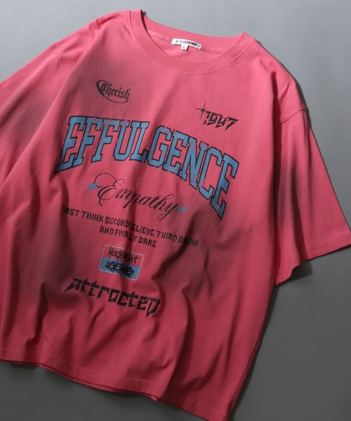 セール】Chemical Wash Graphic Logo T-Shirt/グランジ ケミカル加工
