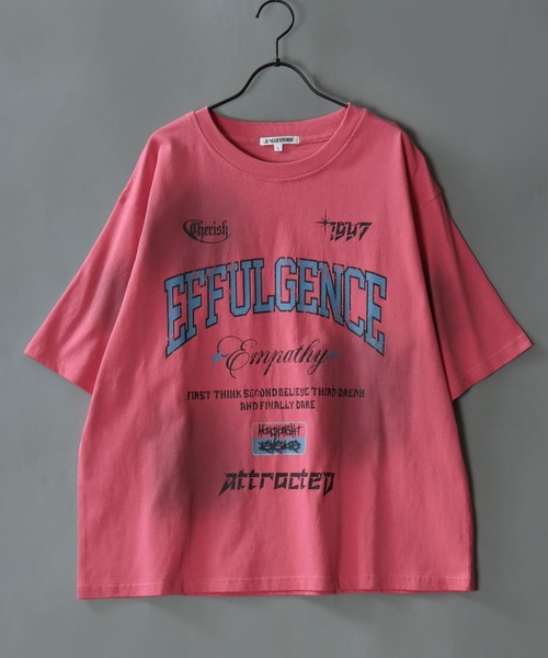 SITRY(シトリー)の「Chemical Wash Graphic Logo T-Shirt/グランジ ケミカル加工 ヴィンテージライク オーバーサイズ 半袖Tシャツ レディース メンズ(Tシャツ/カットソー・メンズ・アイボリー/カモフラージュ/ピンク/ブラック・L/M)」の7枚目の写真