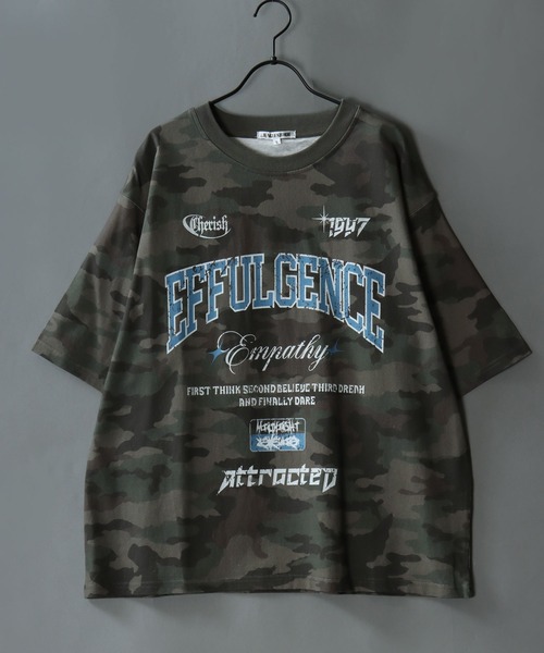 SITRY(シトリー)の「Chemical Wash Graphic Logo T-Shirt/グランジ ケミカル加工 ヴィンテージライク オーバーサイズ 半袖Tシャツ レディース メンズ(Tシャツ/カットソー・メンズ・アイボリー/カモフラージュ/ピンク/ブラック・L/M)」の8枚目の写真