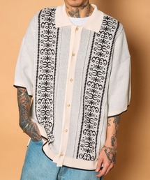 Jacquard knit shirt