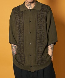 Jacquard knit shirt