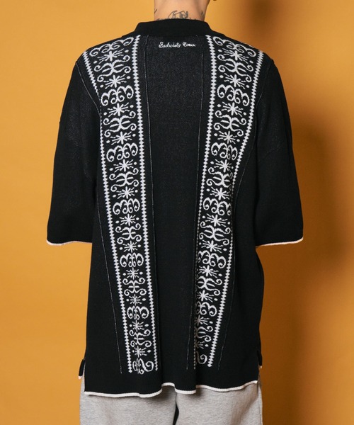 Subciety(サブサエティ)の「Jacquard knit shirt(シャツ/ブラウス・メンズ・ブラック/オリーブ/ホワイト・MEDIUM/LARGE/X-LARGE)」の19枚目の写真