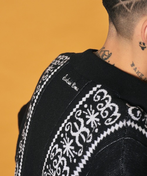 Subciety(サブサエティ)の「Jacquard knit shirt(シャツ/ブラウス・メンズ・ブラック/オリーブ/ホワイト・MEDIUM/LARGE/X-LARGE)」の20枚目の写真