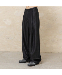 BEGIN202（ビギン202）の「[2カラー] ワンタックワイドライクデニムパンツ（スラックス）」