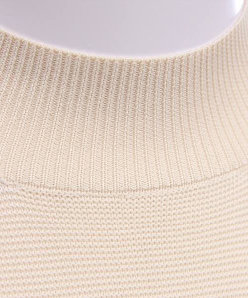 CLEAR BASIC（クリアベーシック）の「裾フレア半袖ニットチュニック［骨格ウェーブ/ミニ丈/フェミニン］（ニット/セーター・レディース・アイボリー/ブラック/レッド/ピンク/イエロー/グレイッシュベージュ・F）」の8枚目の写真