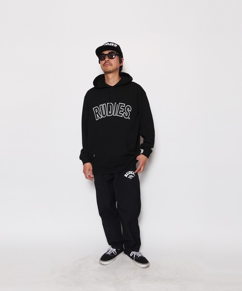 RUDIE'S（ルーディーズ）の「BRINK PHAT HOOD SWEAT（パーカー・メンズ・ベージュ/ブラック・XL/L）」の2枚目の写真