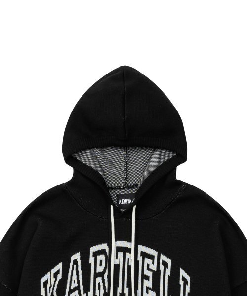 AJOBYAJO（アジョバイアジョ）の「Seoul Kartell Cotton Knit Hoodie [BLACK]（パーカー・レディース・その他・L/M）」の2枚目の写真