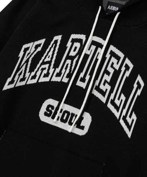 AJOBYAJO（アジョバイアジョ）の「Seoul Kartell Cotton Knit Hoodie [BLACK]（パーカー・レディース・その他・L/M）」の3枚目の写真