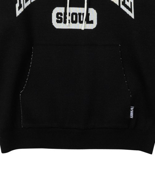 AJOBYAJO（アジョバイアジョ）の「Seoul Kartell Cotton Knit Hoodie [BLACK]（パーカー・レディース・その他・L/M）」の5枚目の写真