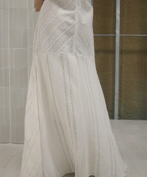 Ameri(アメリ)の「2WAY CRAFT MIX LACE DRESS(ドレス・レディース・ブラック/アイボリー・MEDIUM/SMALL)」の15枚目の写真