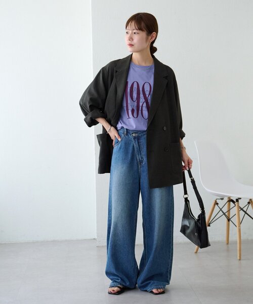 DISCOAT(ディスコート)の「【Enlude】アソート縦長ナンバーロゴTシャツ《ユニセックス》(Tシャツ/カットソー・レディース・ブラウン/パープル/ライトベージュ/ベージュ/チャコールグレー・FREE)」の12枚目の写真