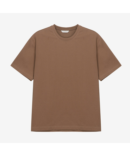 MINDBRIDGE（マインドブリッジ）の「[クール]コットンセミオーバーフィットTシャツ - 6色 MYTS3120（Tシャツ/カットソー・メンズ・ホワイト/ライトブルー/ブラック/ブラウン/グリーン/チャコール・100/95/105/110）」の4枚目の写真