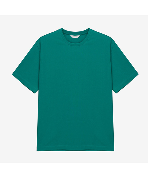 MINDBRIDGE（マインドブリッジ）の「[クール]コットンセミオーバーフィットTシャツ - 6色 MYTS3120（Tシャツ/カットソー・メンズ・ホワイト/ライトブルー/ブラック/ブラウン/グリーン/チャコール・100/95/105/110）」の5枚目の写真
