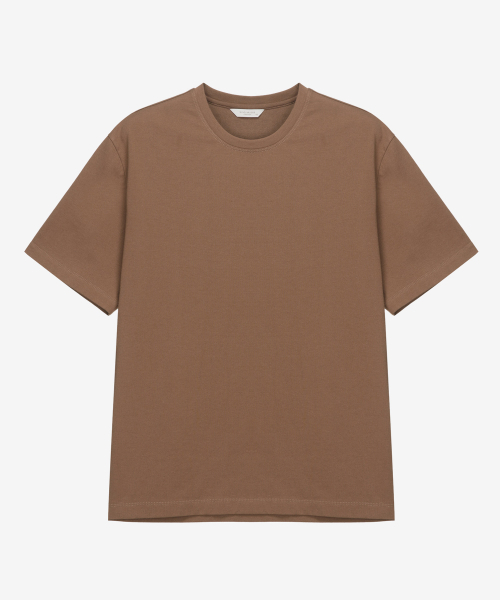 MINDBRIDGE（マインドブリッジ）の「[クール]コットンセミオーバーフィットTシャツ - 6色 MYTS3120（Tシャツ/カットソー・メンズ・ホワイト/ライトブルー/ブラック/ブラウン/グリーン/チャコール・100/95/105/110）」の12枚目の写真