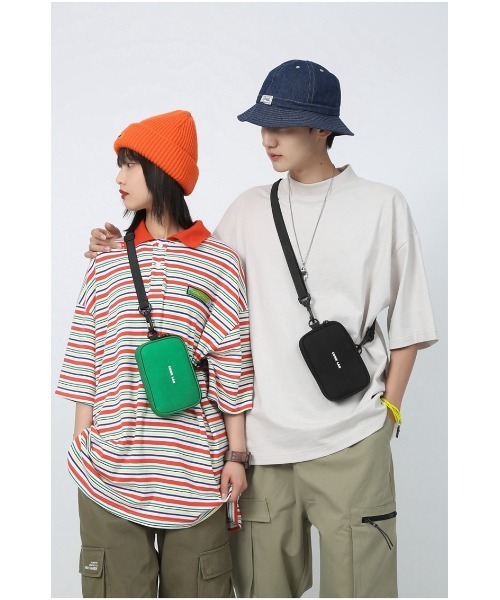 tokohana(トコハナ)の「ショルダーバッグ サコッシュ スマホショルダー メンズ レディース ミニバッグ(ボディバッグ/ウエストポーチ・レディース・ブラック/ブルー/グリーン/グリーン系その他・FREE)」の17枚目の写真