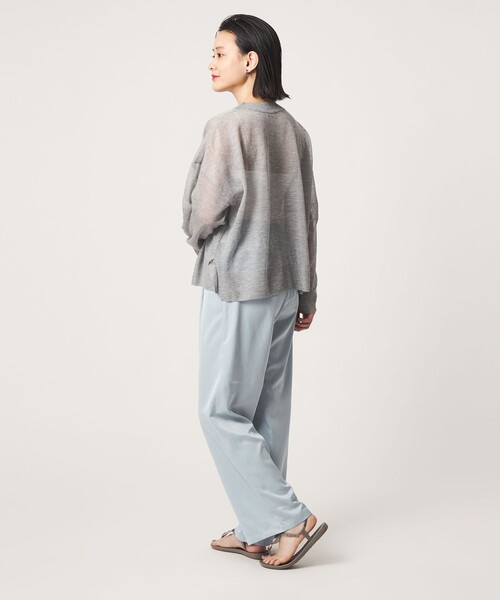 A DAY IN THE LIFE UNITED ARROWS(アデイインザライフユナイテッドアローズ)の「デニムライク イージーワイドパンツ <A DAY IN THE LIFE>(その他パンツ・レディース・ライトブルー/ベージュ/コバルトブルー/ネイビー・M/S)」の9枚目の写真