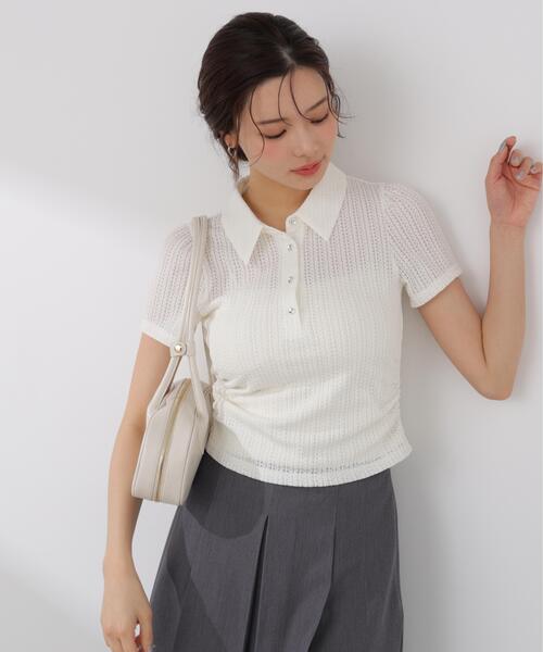 PROPORTION BODY DRESSING(プロポーションボディドレッシング)の「<E>レーススキッパートップス / 1216167401(Tシャツ/カットソー・レディース・ブラック/ホワイト系その他/ピンク・FREE)」の20枚目の写真