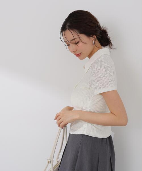 PROPORTION BODY DRESSING(プロポーションボディドレッシング)の「<E>レーススキッパートップス / 1216167401(Tシャツ/カットソー・レディース・ブラック/ホワイト系その他/ピンク・FREE)」の21枚目の写真