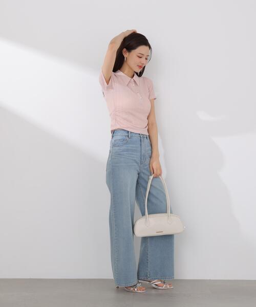 PROPORTION BODY DRESSING(プロポーションボディドレッシング)の「<E>レーススキッパートップス / 1216167401(Tシャツ/カットソー・レディース・ブラック/ホワイト系その他/ピンク・FREE)」の15枚目の写真