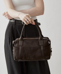 2way real leather medium boston bag / 2wayリアルレザーミドルボストンバッグ