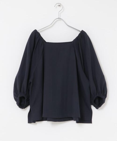 URBAN RESEARCH ROSSO WOMEN(アーバンリサーチ ロッソ)の「キュプラリネンオフショル2WAYブラウス(シャツ/ブラウス・レディース・ネイビー/ホワイト・FREE)」の21枚目の写真
