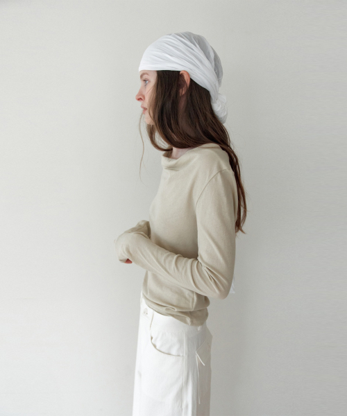 THE LILLE(ザ リル)の「Flow Cotton Drape T_Beige(Tシャツ/カットソー・レディース・その他・FREE)」の1枚目の写真