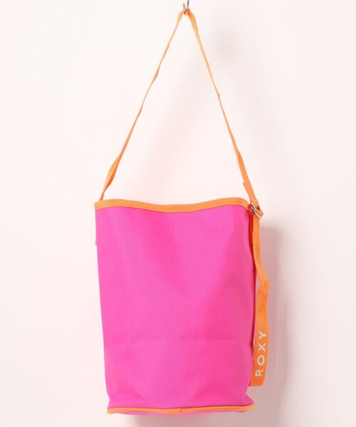 ROXY(ロキシー)の「ROXY x HAWAIIAN AIRLINES BAG バケツ型ショルダートートバッグ 【2026年夏モデル】/ロキシーハワイアンエアラインコラボ(ショルダーバッグ・レディース・マルチ/ピンク・FREE)」の3枚目の写真