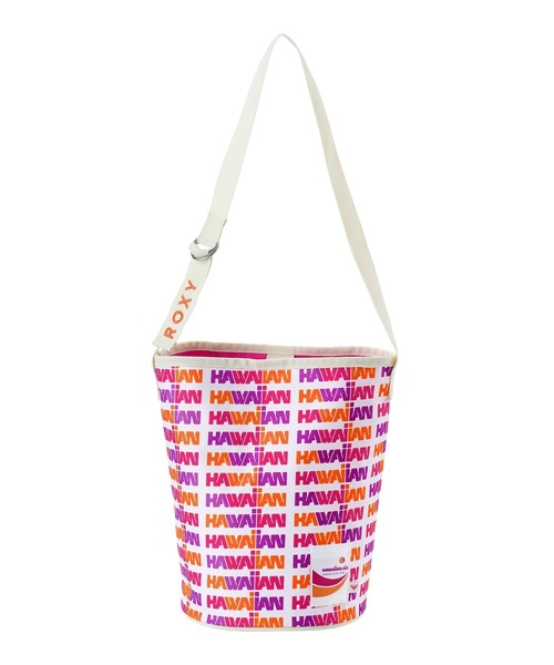 ROXY(ロキシー)の「ROXY x HAWAIIAN AIRLINES BAG バケツ型ショルダートートバッグ 【2026年夏モデル】/ロキシーハワイアンエアラインコラボ(ショルダーバッグ・レディース・マルチ/ピンク・FREE)」の1枚目の写真